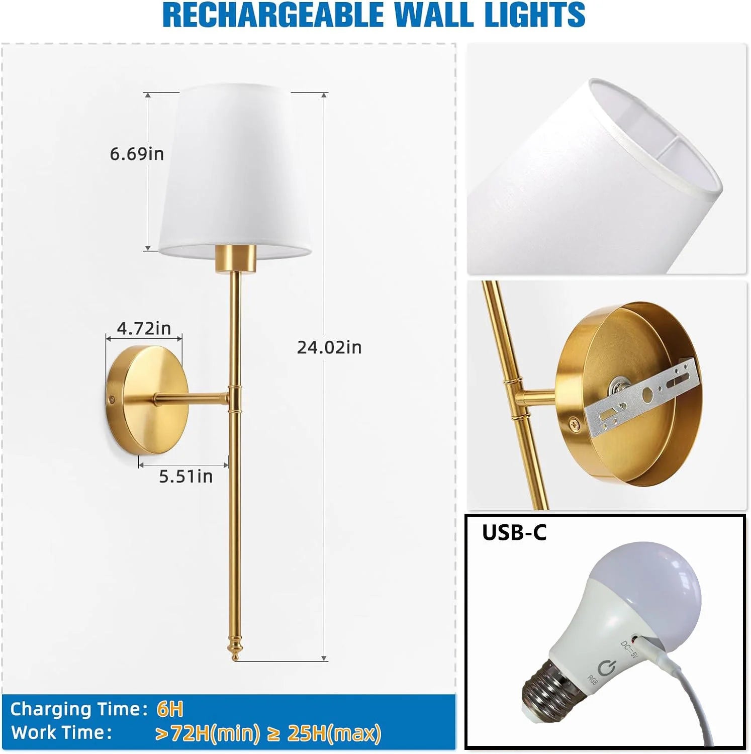 Dimmable Square LED Table & Wall Light
