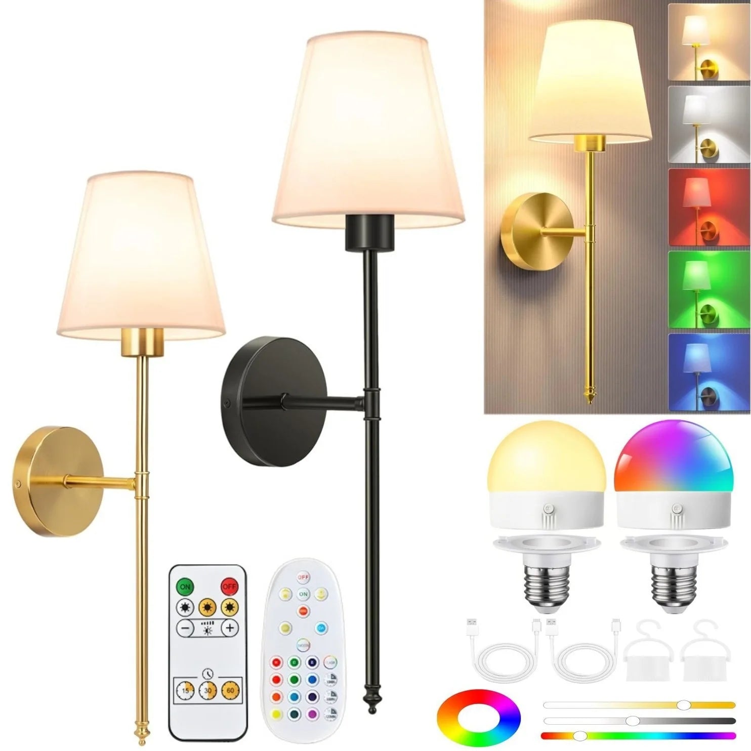 Dimmable Square LED Table & Wall Light