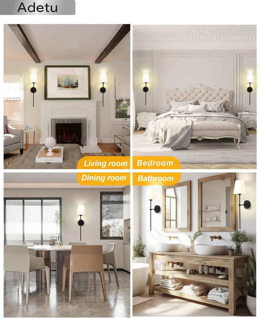 Dimmable Square LED Table & Wall Light