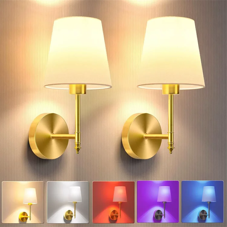 Rechargeable RGB Dimmable Metal Wall Lamp