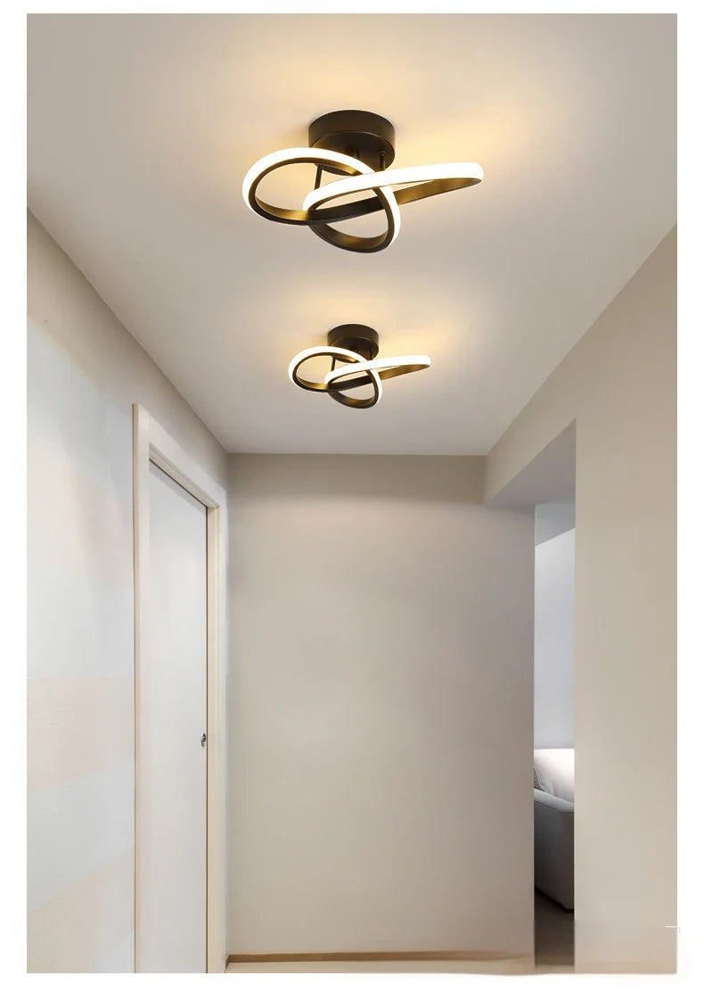 Modern LED Ceiling Light Corridor Lighting Fixture Minimalist Line Lamps Aisle Entryway Staircase Corner Indoor lighting