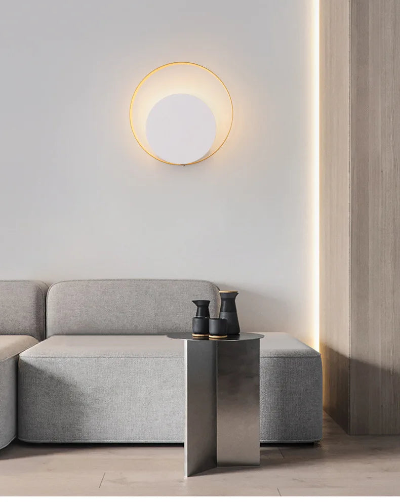 Indoor LED Wall Lamp Living Room Decoration Wall Light Home Lighting Fixture Round Loft Stair Bedroom Bedside Lights AC90-260V