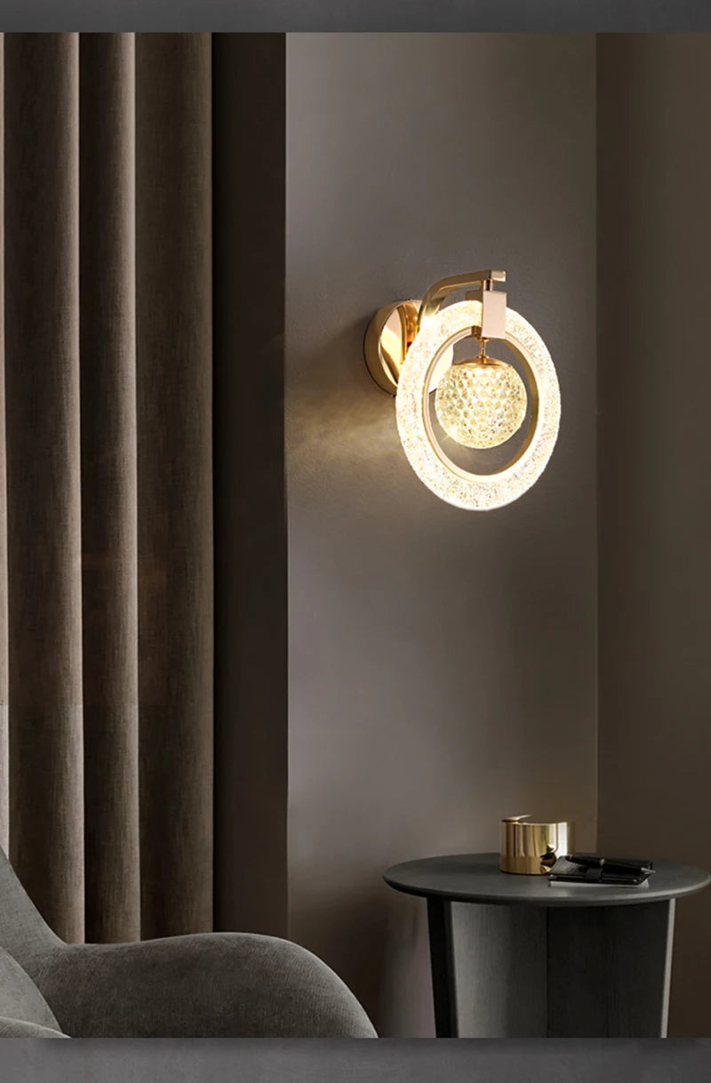 LED Wall Light Indoor Lighting Home Decoration Living Room Study Aisle Stair Corridor Bedroom Bedside Nordic Luxury Wall Sconce