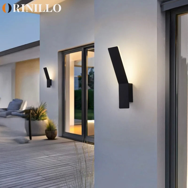 LED outdoor wall lamp IP65 modern simple waterproof hotel villa garden door creative outdoor lighting
