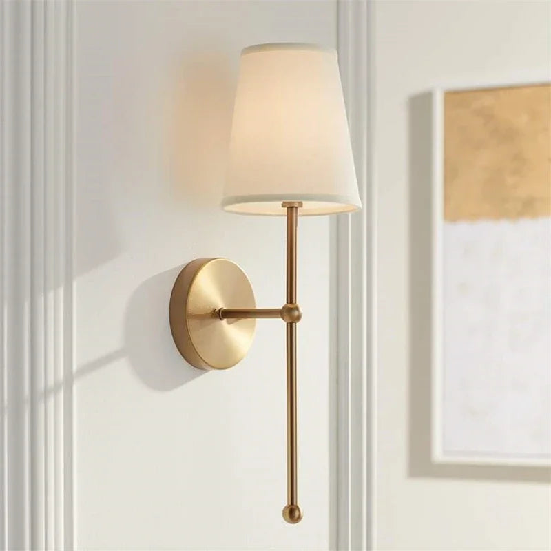 Nordic Minimalist Fabric Shade Wall Sconce