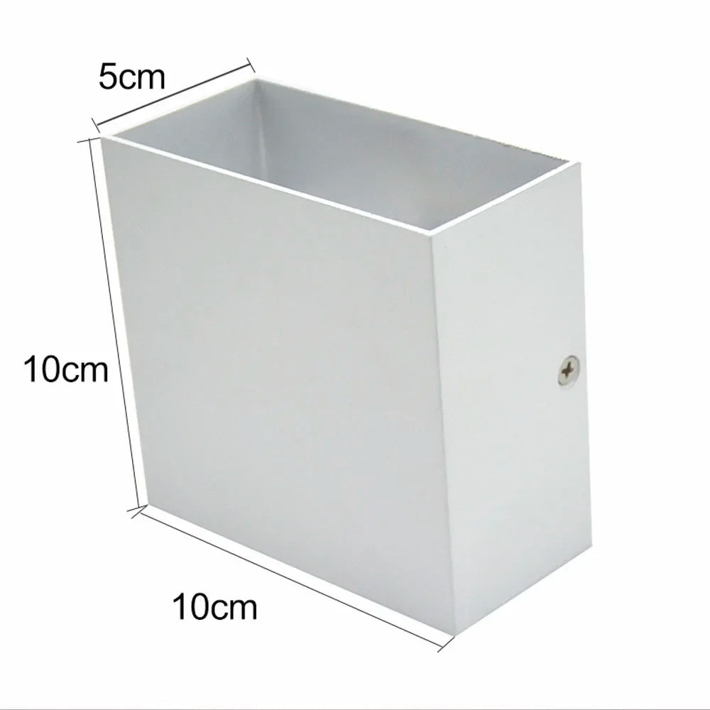 Indoor LED Wall Lamp Aluminium Cube Style Wall Light For Bedroom Living Room Hallway Stair Home Decor Corridor Aside Lighting