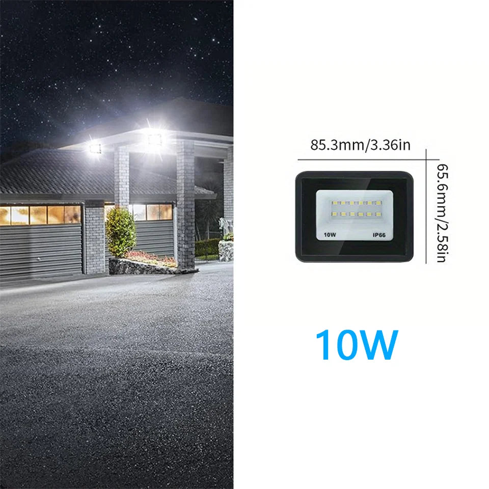 Outdoor LED Floodlights 10W 20W 30W 50W 100W 150W 200W 300W AC220V AC110V Ultra-bright Garden Garage Lighting Outdoor LED Light