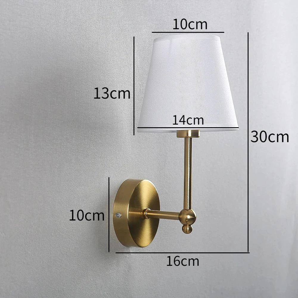 Nordic Minimalist Fabric Shade Wall Sconce