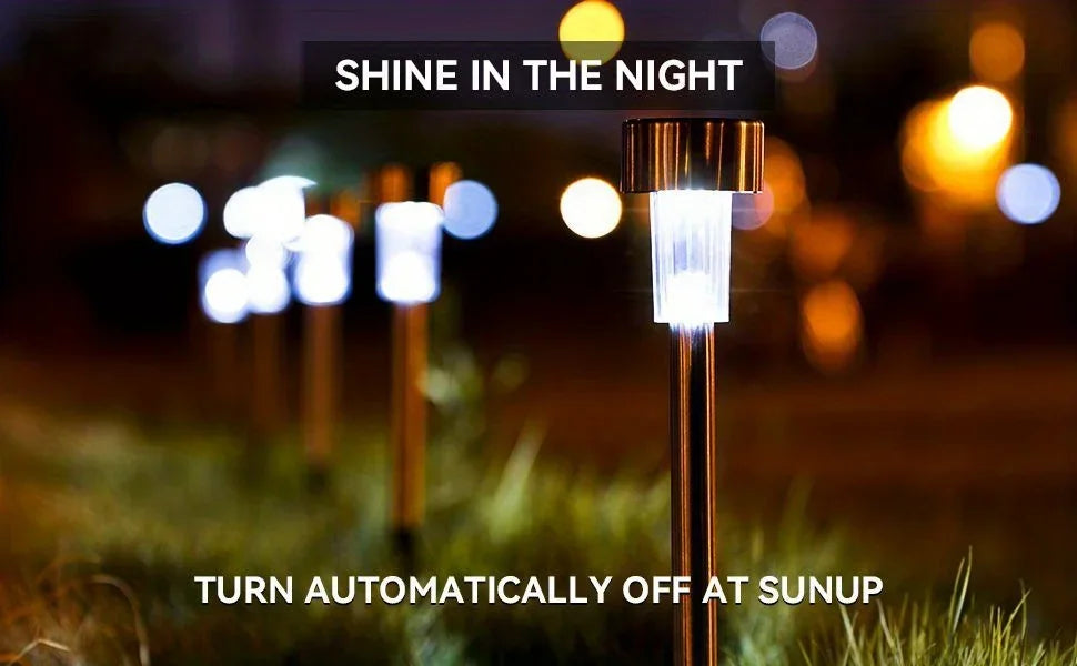 Outdoor Solar Lights Garden Lights Solar Powered Lamp Lantern Waterproof Landscape Lighting Pathway Yard Lawn Garden Decoration