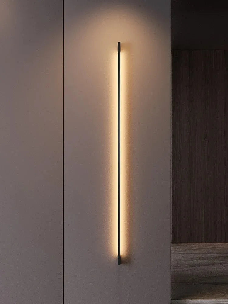 Indoor Atmosphere Handle Wall Lamp Creative LED Strip Linear Lamp Modern Simple Nordic Living Room Decor Wall Lights