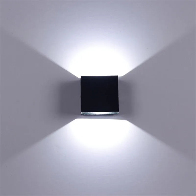 Indoor LED Wall Lamp 6W Living Room Bedside Corridor Aisle Hallway Wall Light UP and Down Aluminium 110V 220V