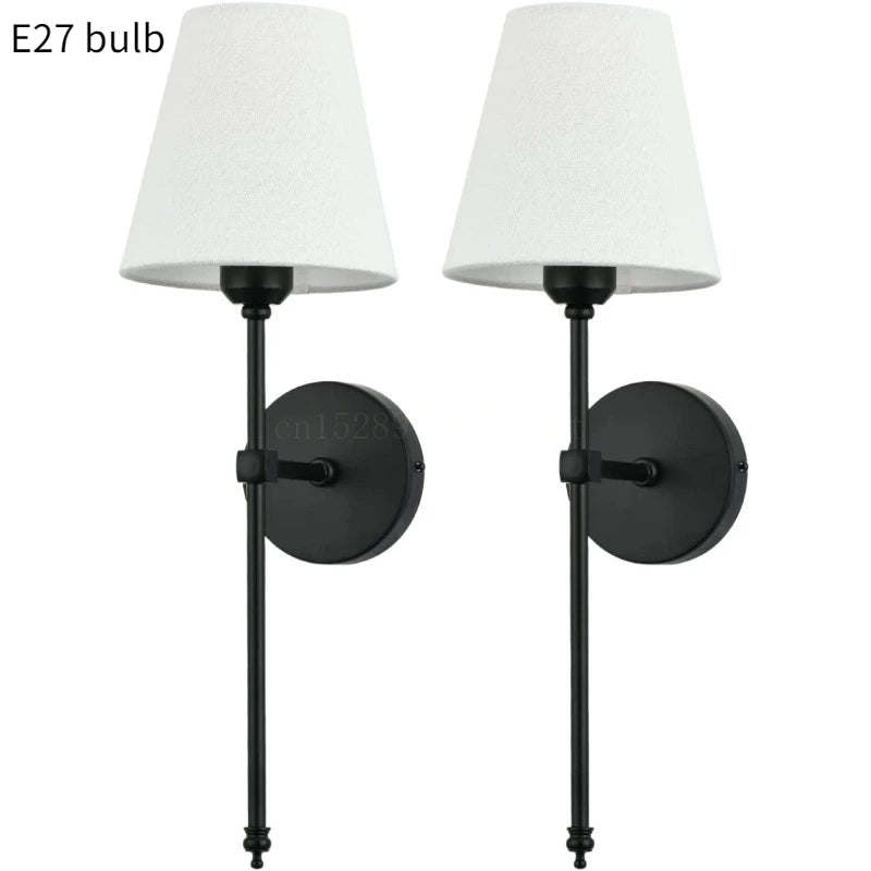 Nordic Minimalist Fabric Shade Wall Sconce