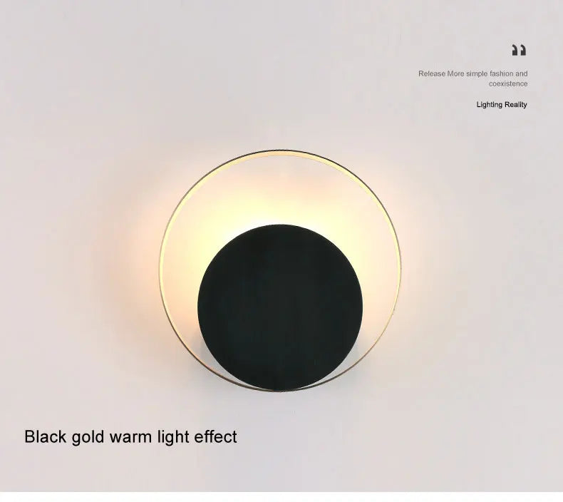 Indoor LED Wall Lamp Living Room Decoration Wall Light Home Lighting Fixture Round Loft Stair Bedroom Bedside Lights AC90-260V