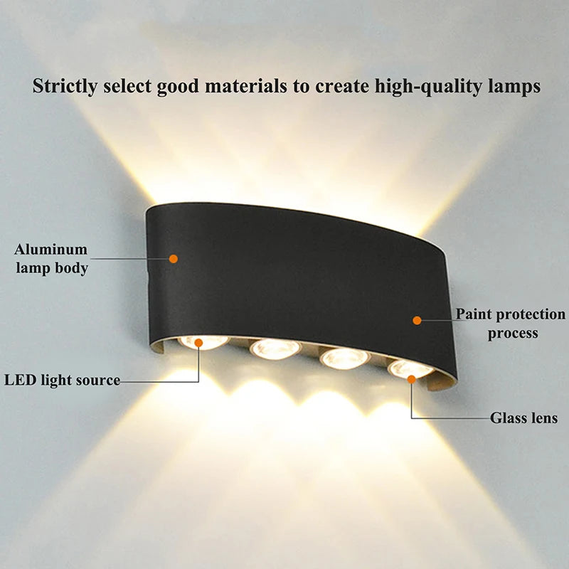 Up-Down LED Wall Sconce — Indoor & Outdoor