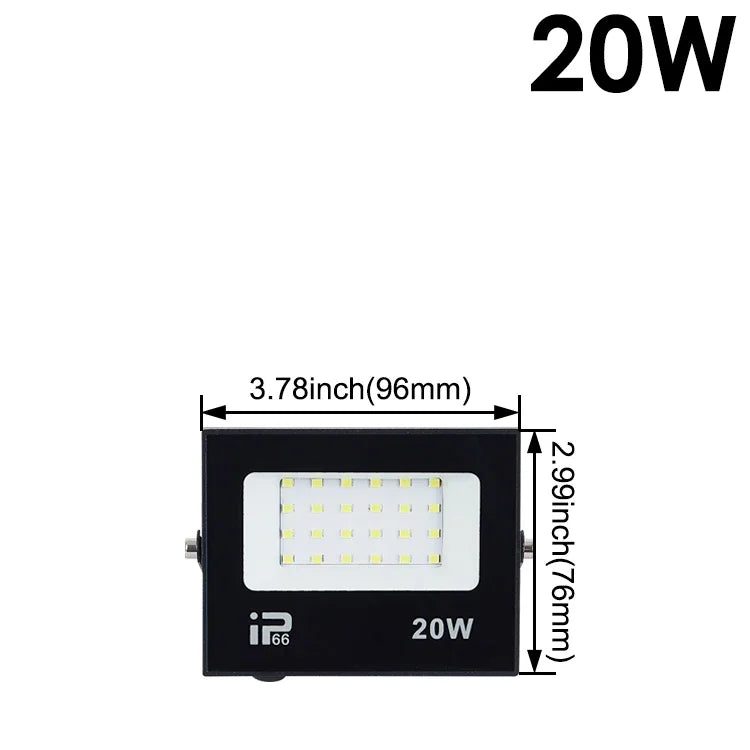 LED Flood Light Spotlight 100W 150W 200W Outdoor Lighting 6500K Waterproof Garage Gym Street Gate Wall Lamps Floodlights AC220V