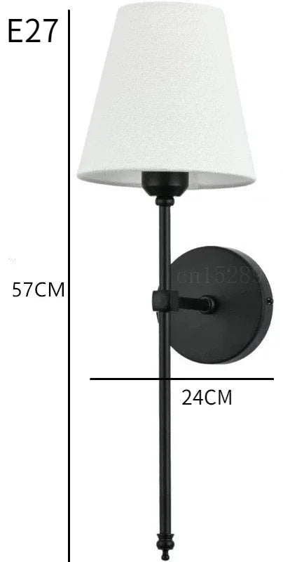 Nordic Minimalist Fabric Shade Wall Sconce