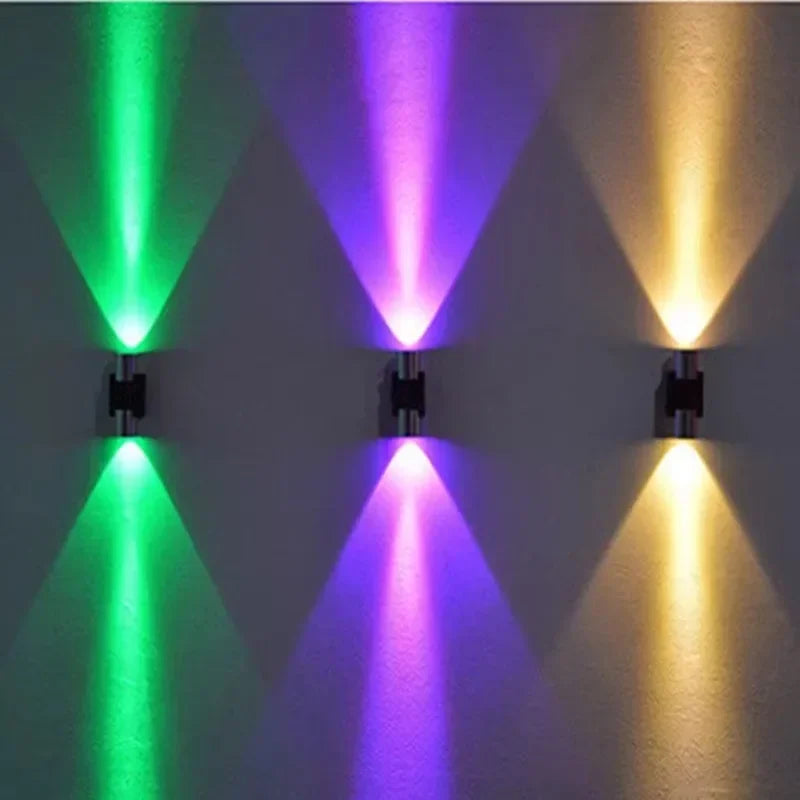 Indoor LED wall lamp 3W 6W aluminum lighting bedroom living room decoration corridor bar KTV lamp corridor wall lamp A85-265V