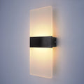 Indoor Wall Light, Modern Acrylic LED Wall Lamp, 6W/12W Wall Sconce Up Down Lighting for Bedroom, Hallway, Staircase
