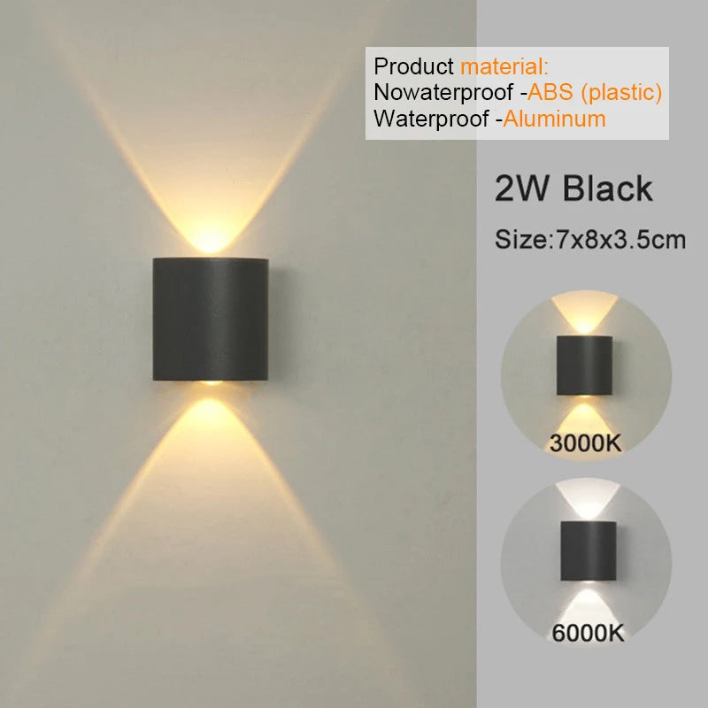 Up-Down LED Wall Sconce — Indoor & Outdoor