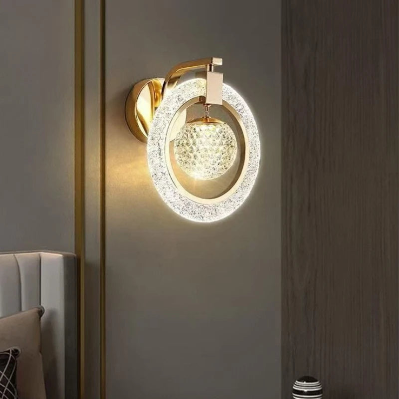LED Wall Light Indoor Lighting Home Decoration Living Room Study Aisle Stair Corridor Bedroom Bedside Nordic Luxury Wall Sconce