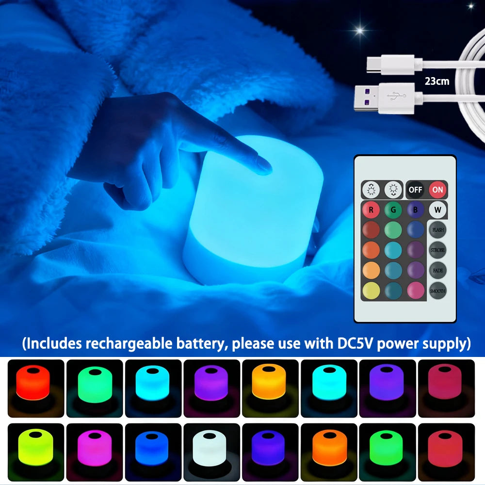 RGB Touchscreen Dimmable LED Desk Lamp