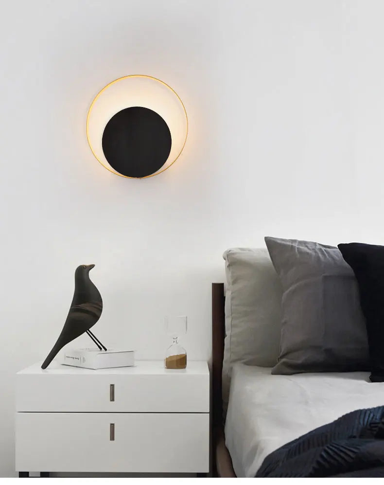 Indoor LED Wall Lamp Living Room Decoration Wall Light Home Lighting Fixture Round Loft Stair Bedroom Bedside Lights AC90-260V