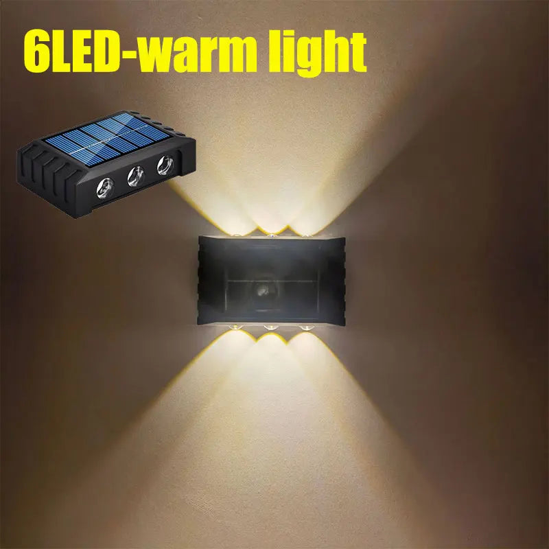Solar Outdoor Wall Lamp — 4 to 10 LED