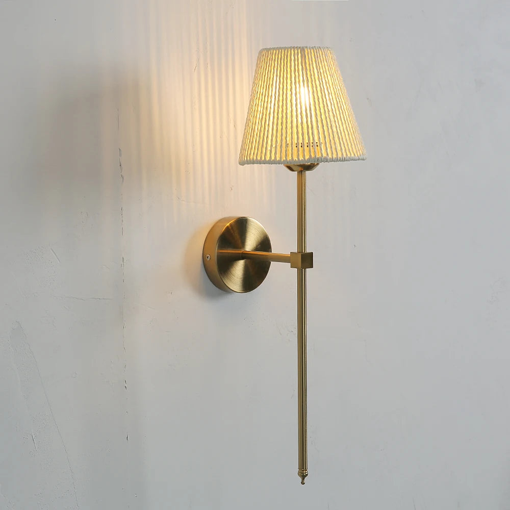 Nordic Minimalist Fabric Shade Wall Sconce