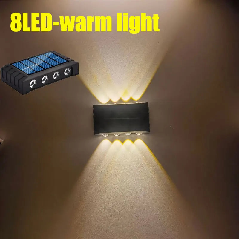 Solar Outdoor Wall Lamp — 4 to 10 LED