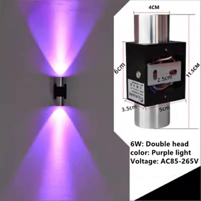 Indoor LED wall lamp 3W 6W aluminum lighting bedroom living room decoration corridor bar KTV lamp corridor wall lamp A85-265V