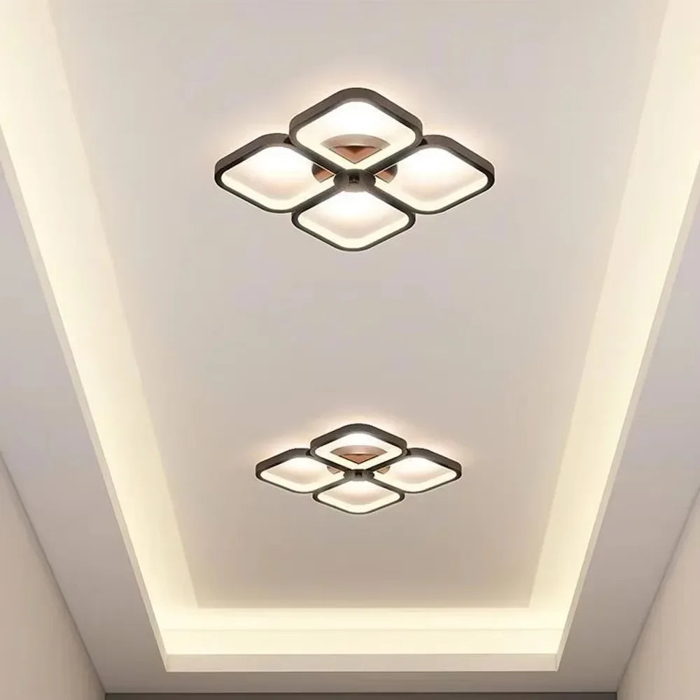 Indoor LED Lighting Fixtures Lack Led Aisle Ceiling Light Modern Lamps Square Shape Surface Living Room Household Deco Hallway