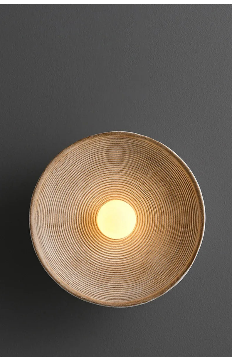Indoor wall lamp.Retro style.Bedroom bedside lamp.Kitchen, study, balcony, corridor decoration.Resin material.Home lighting