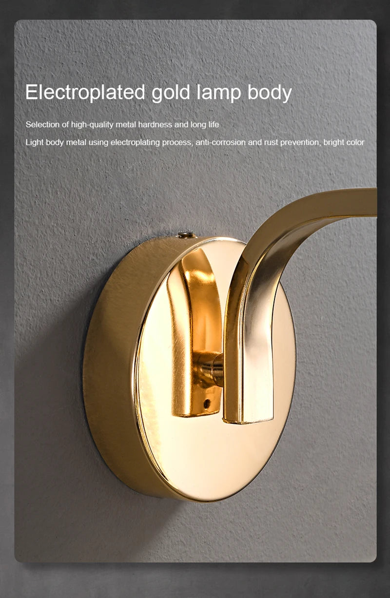 LED Wall Light Indoor Lighting Home Decoration Living Room Study Aisle Stair Corridor Bedroom Bedside Nordic Luxury Wall Sconce