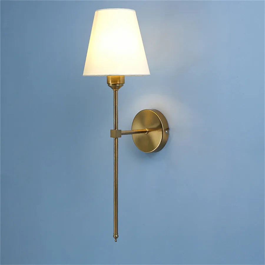 Nordic Minimalist Fabric Shade Wall Sconce