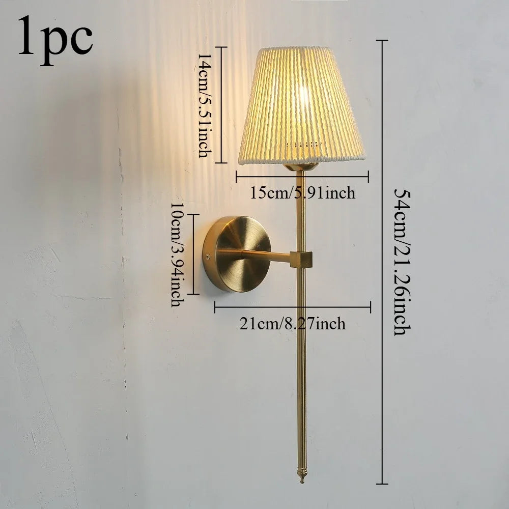 Nordic Minimalist Fabric Shade Wall Sconce