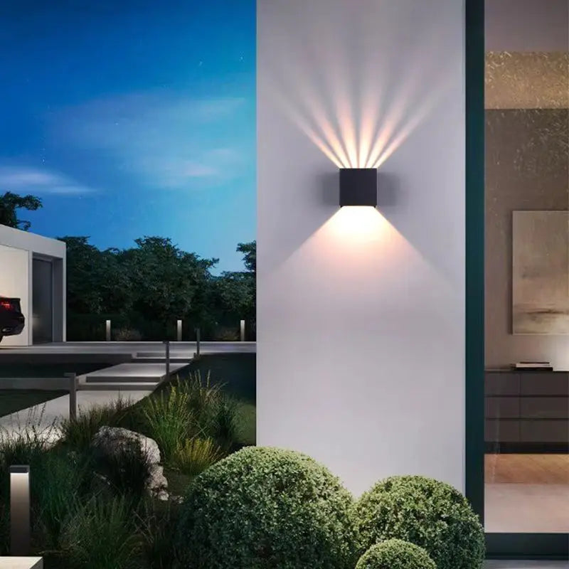 Outdoor Simple LED Wall Lamp Porch Garden Corridor Modern Indoor Wall Sconce Courtyard Landscape Lighting Waterproof IP65