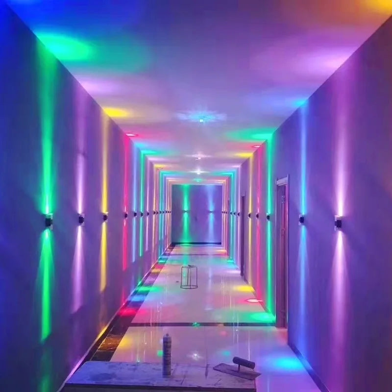 Indoor LED wall lamp 3W 6W aluminum lighting bedroom living room decoration corridor bar KTV lamp corridor wall lamp A85-265V