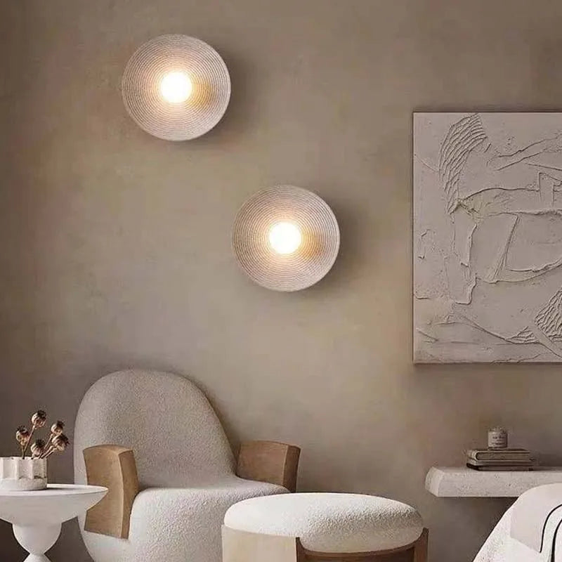 Indoor wall lamp.Retro style.Bedroom bedside lamp.Kitchen, study, balcony, corridor decoration.Resin material.Home lighting