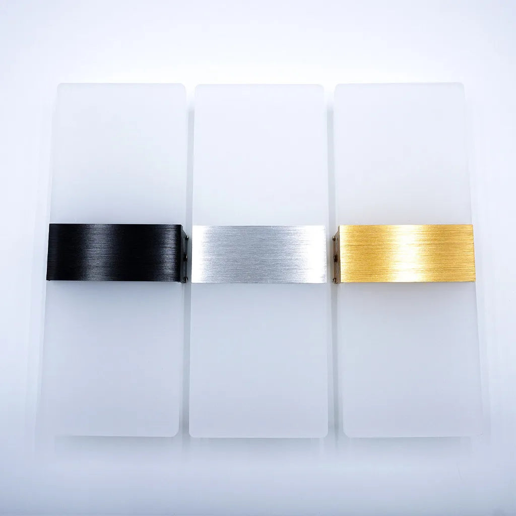 Indoor Wall Light, Modern Acrylic LED Wall Lamp, 6W/12W Wall Sconce Up Down Lighting for Bedroom, Hallway, Staircase