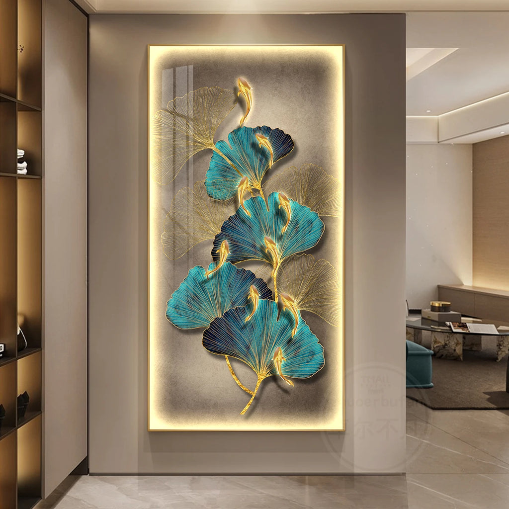 Ginkgo Mural LED Hanging Pendant Lamp