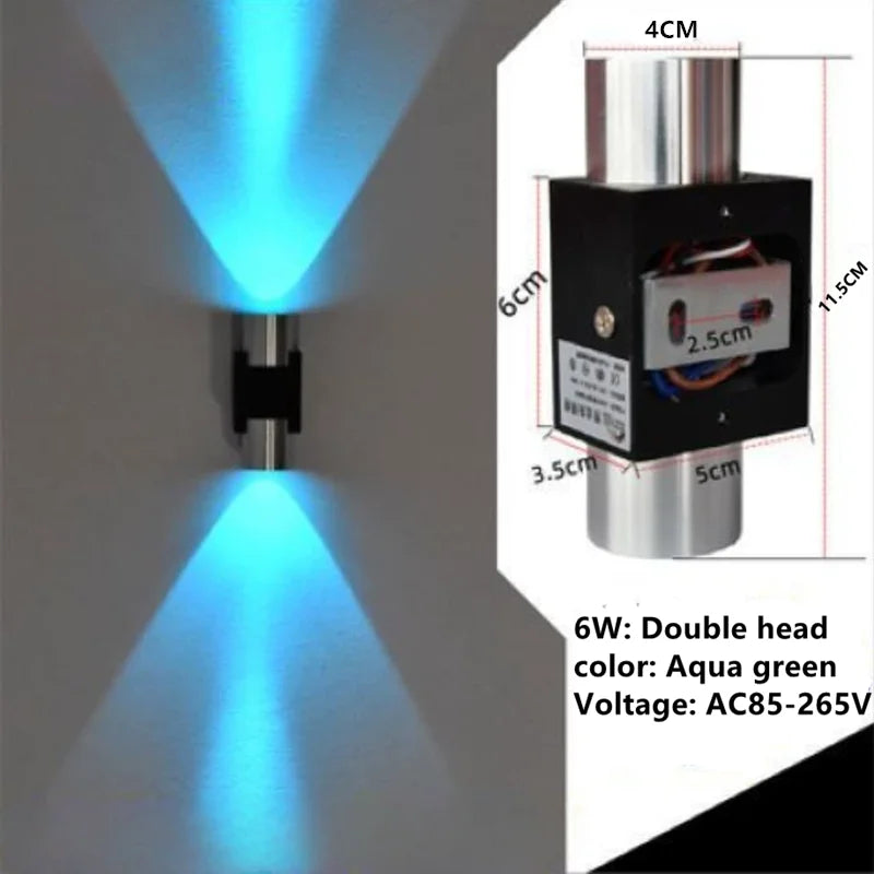 Indoor LED wall lamp 3W 6W aluminum lighting bedroom living room decoration corridor bar KTV lamp corridor wall lamp A85-265V