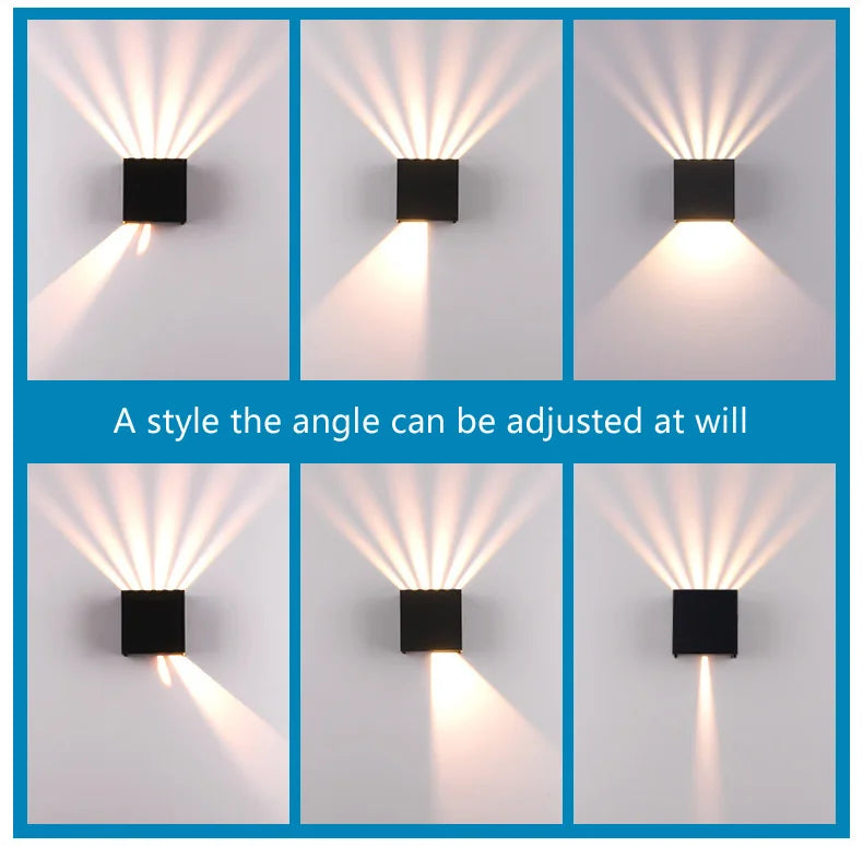 Outdoor Simple LED Wall Lamp Porch Garden Corridor Modern Indoor Wall Sconce Courtyard Landscape Lighting Waterproof IP65