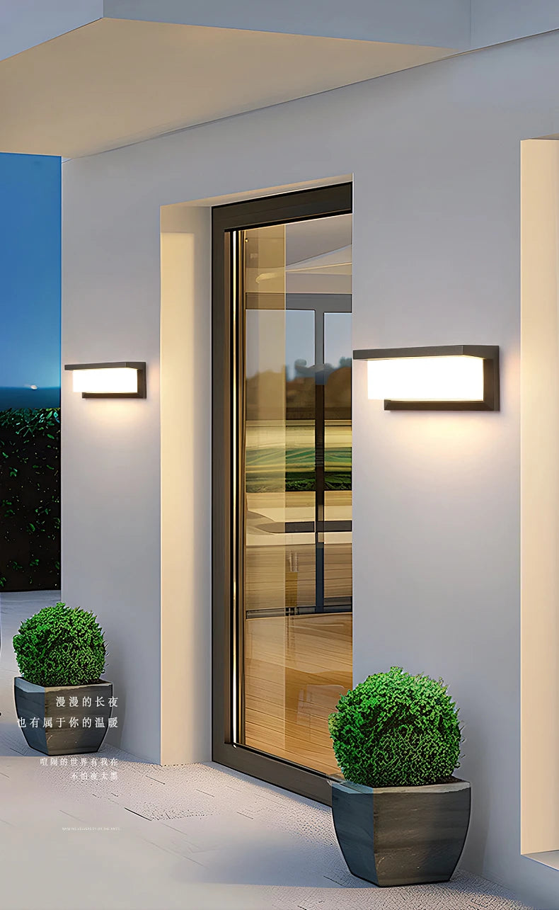 LED Outdoor Wall Light Modern Indoor Home Waterproof IP65 Courtyard Light Porch Light Balcony Wall Light Park Decorative Light