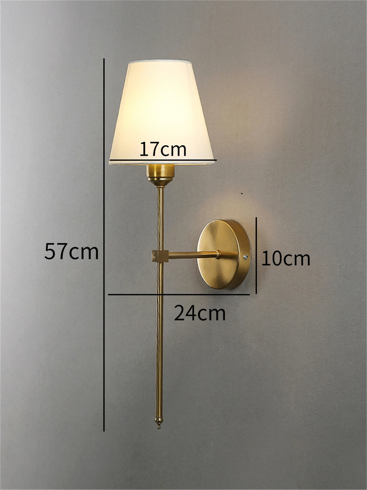 Nordic Minimalist Fabric Shade Wall Sconce
