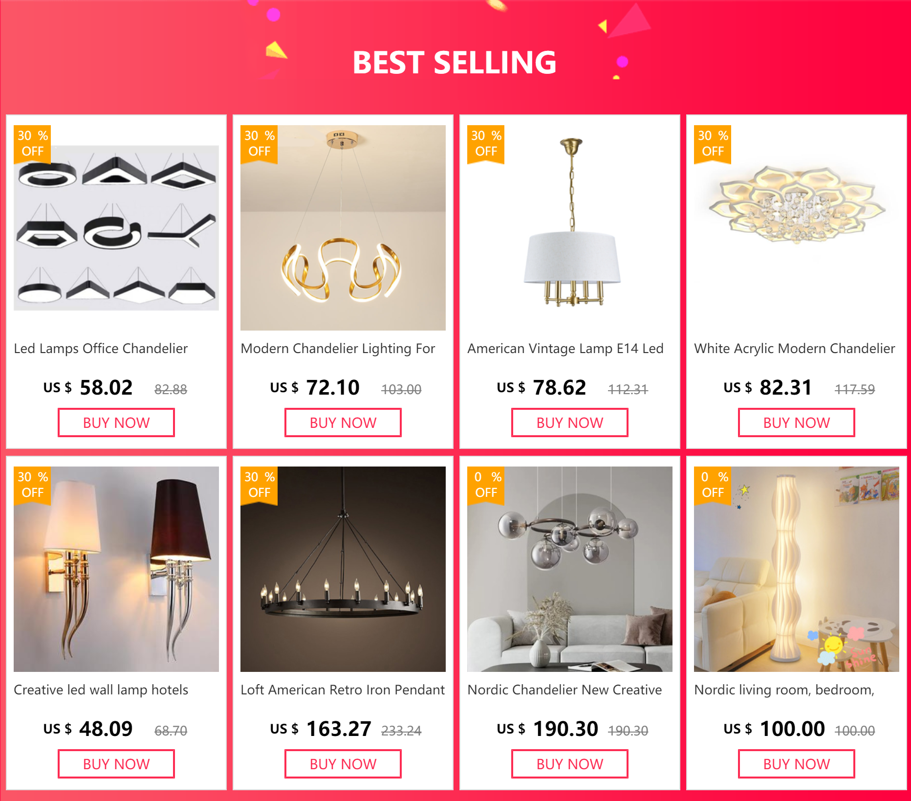 Modern Ceiling Lights for Indoor Home Lighting Led Lamps for Living Room
