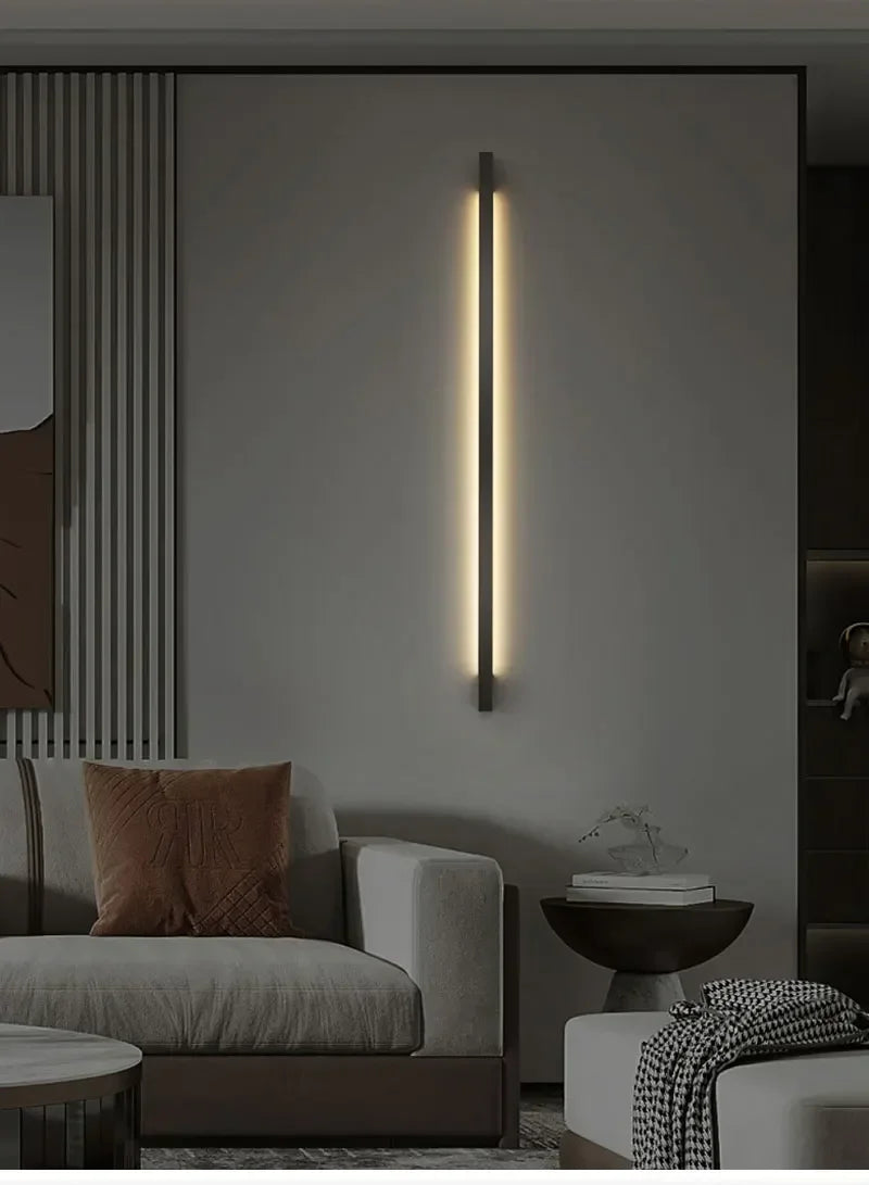 Indoor Atmosphere Handle Wall Lamp Creative LED Strip Linear Lamp Modern Simple Nordic Living Room Decor Wall Lights