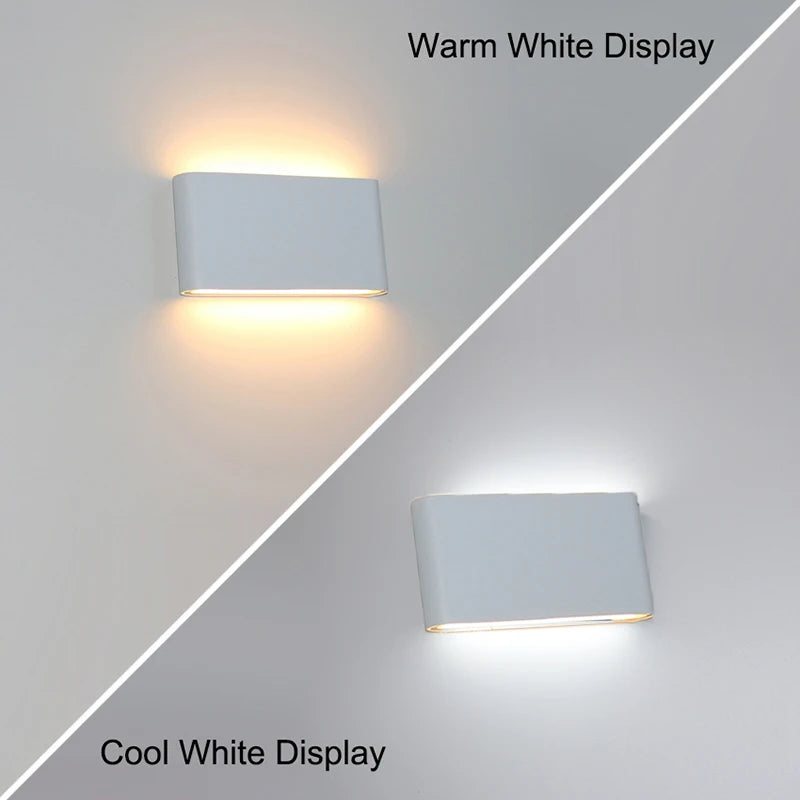 12W IP65 Waterproof Aluminum LED Wall Lamp