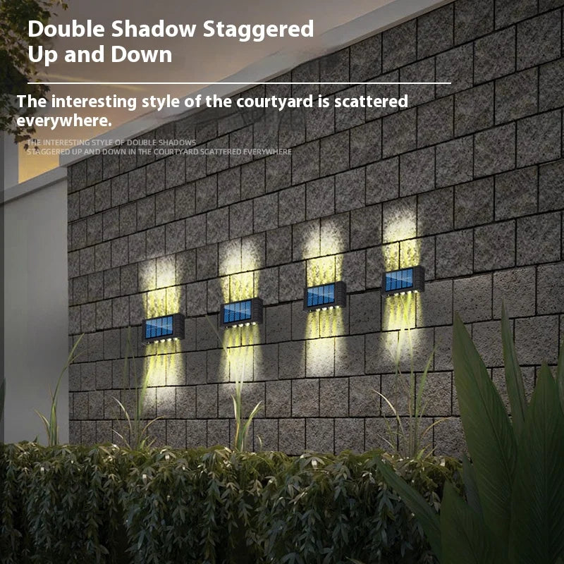 Solar Outdoor Wall Lamp — 4 to 10 LED