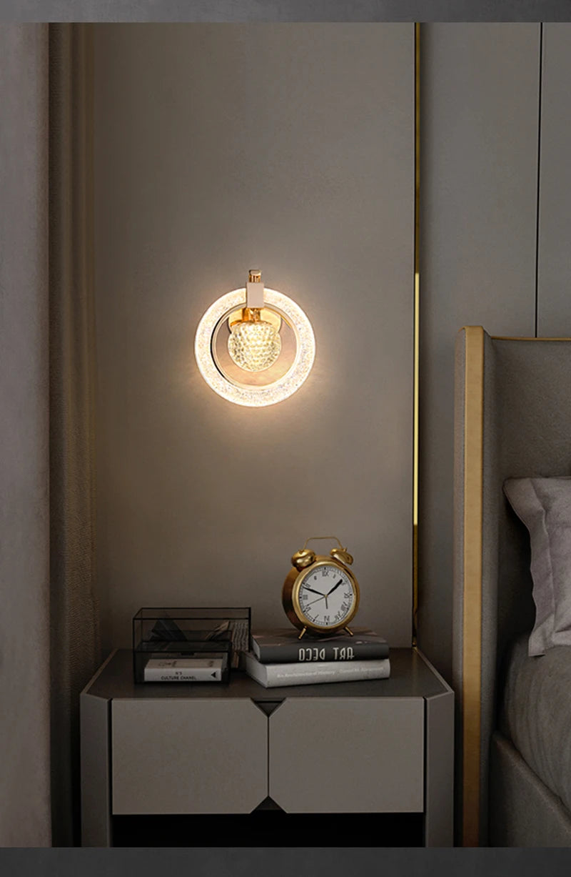 LED Wall Light Indoor Lighting Home Decoration Living Room Study Aisle Stair Corridor Bedroom Bedside Nordic Luxury Wall Sconce