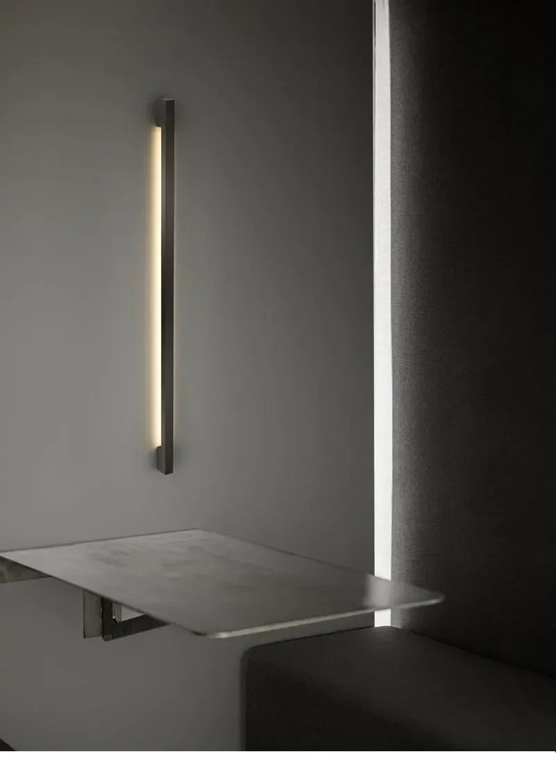 Indoor Atmosphere Handle Wall Lamp Creative LED Strip Linear Lamp Modern Simple Nordic Living Room Decor Wall Lights